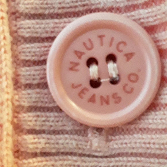 👚Cotton Cardigan Tangerine Baby Cable Nautica  Fits Best M/L - Picture 5 of 16